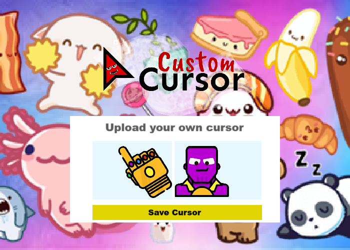 Cute cursor extension