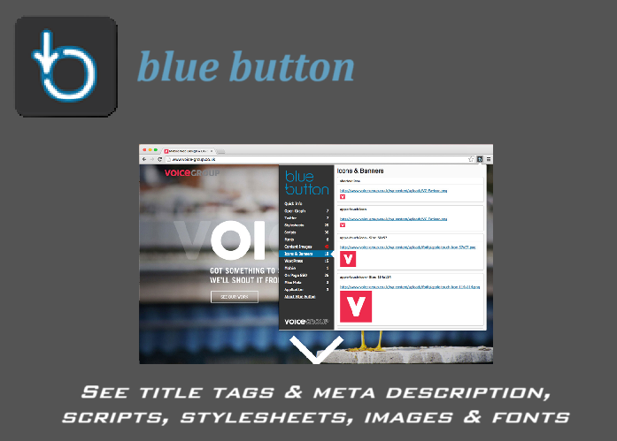 Blue button extension